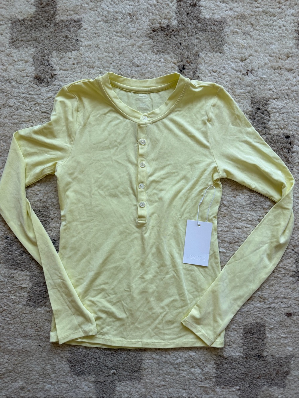 LONDRE The Cool-Comf Slim Fit Henley- Butter Yellow